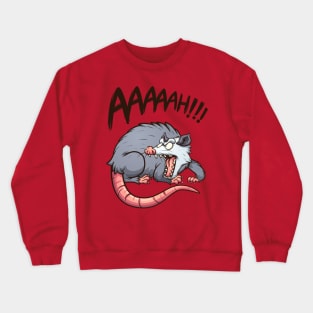 Angry opossum Crewneck Sweatshirt